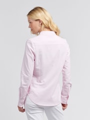 U.S. Polo Assn Pink U.S. Polo Assn. Womens Pink 100% Cotton Classic Fit Oxford Shirt - Image 4 of 8