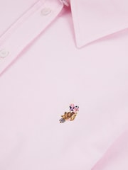 U.S. Polo Assn Pink U.S. Polo Assn. Womens Pink 100% Cotton Classic Fit Oxford Shirt - Image 7 of 8