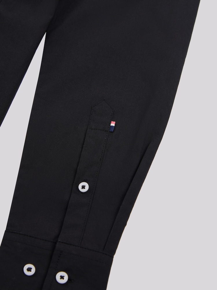 U.S. Polo Assn. Black Womens Classic Fit Poplin 100% Cotton Shirt - Image 9 of 9