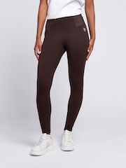 U.S. Polo Assn. Brown Womens Elastic Waistband Leggings - Image 1 of 8
