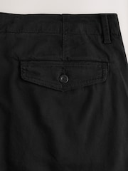 Black Regular Tapered Fit Textured Chino Trousers - Image 10 of 10