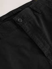 Black Regular Tapered Fit Textured Chino Trousers - Image 9 of 10