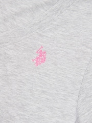 U.S. Polo Assn. Grey Womens Regular Fit V-Neck T-Shirt - Image 7 of 7
