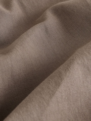 Marrom cogumelo - Calças cargo de Linen e algodão - Imagem 7 de 10