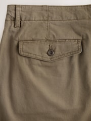 Tan Brown Regular Tapered Fit Textured Chino Trousers - Image 10 of 11