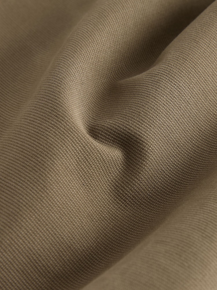 Tan Brown Regular Tapered Fit Textured Chino Trousers - Image 11 of 11