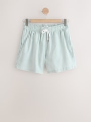 Sage Green Stripe Seersucker Swim Shorts - Image 6 of 8