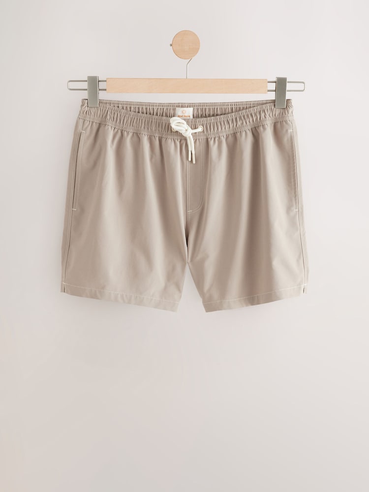 Stone Contrast Stitch Swim Shorts - Image 7 of 10