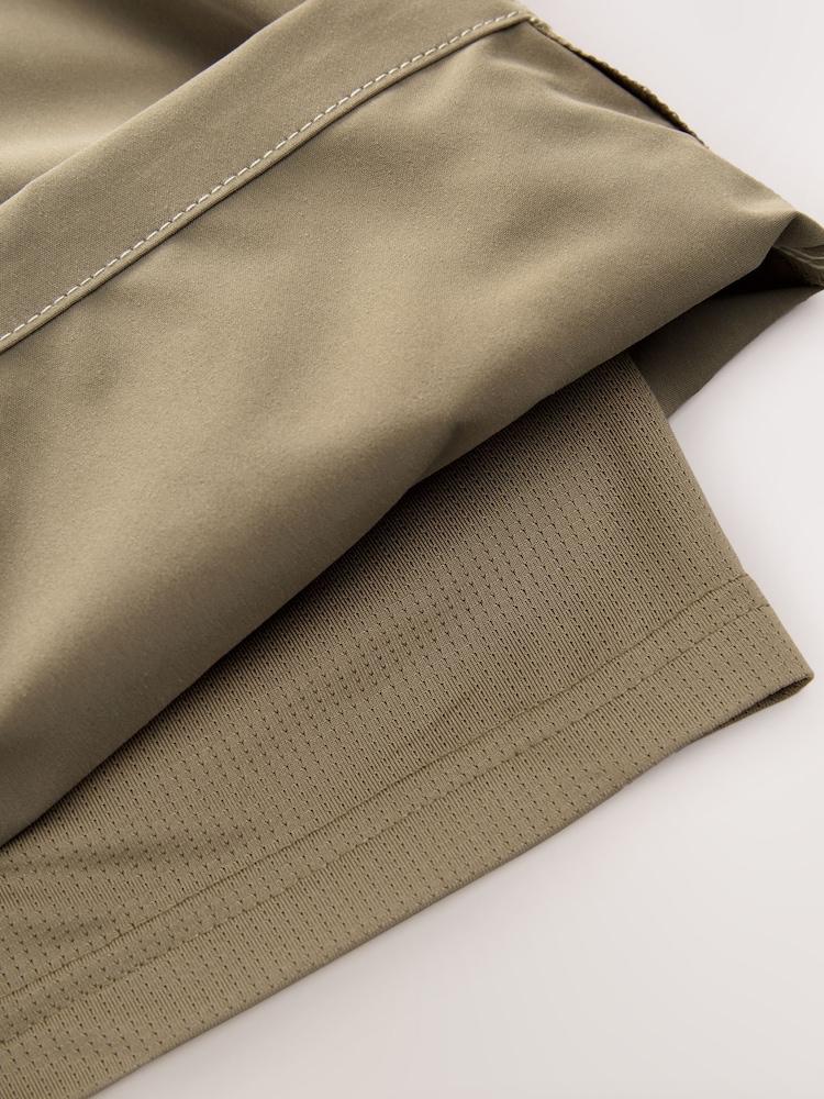 Stone Contrast Stitch Swim Shorts - Image 8 of 10