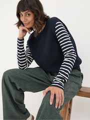 FatFace Navy Heidi 2-in-1 Tank Jersey - Image 3 of 5
