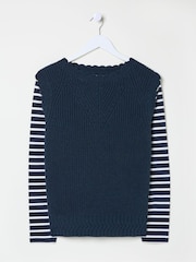 FatFace Navy Heidi 2-in-1 Tank Jersey - Image 5 of 5
