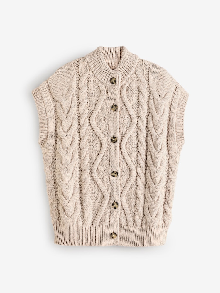 FatFace Neutral Livia Tank Cardigan - Image 5 of 5