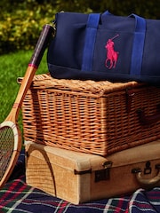Polo Ralph Lauren Navy Polo Player Duffle Bag - Image 10 of 10
