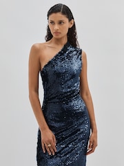 ILTA Sequinned One-Shoulder Maxi Dress - Image 1 of 6