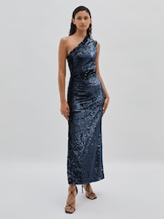 ILTA Sequinned One-Shoulder Maxi Dress - Image 3 of 6