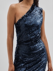 ILTA Sequinned One-Shoulder Maxi Dress - Image 4 of 6