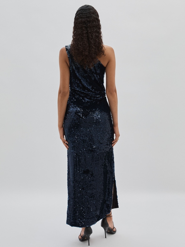 ILTA Sequinned One-Shoulder Maxi Dress - Image 5 of 6