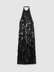 ILTA Sequinned and Beaded Halter-Neck Dress - Image 2 of 6