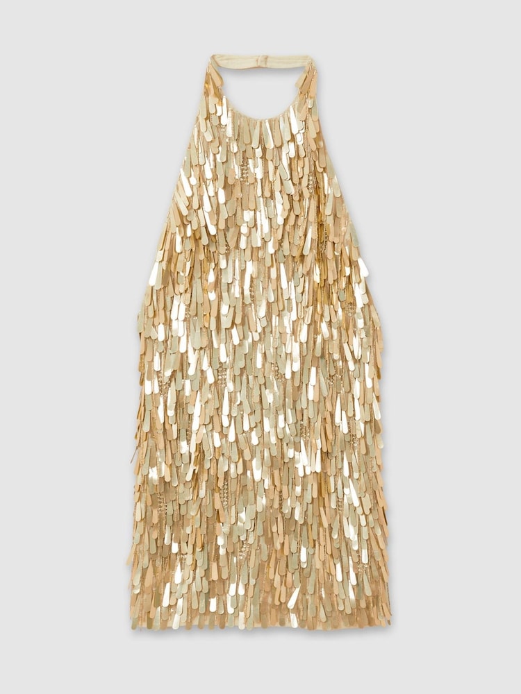 Buy ILTA Sequinned and Beaded Halter-Neck Dress from the Next UK