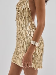ILTA Sequinned and Beaded Halter-Neck Dress - Image 4 of 6