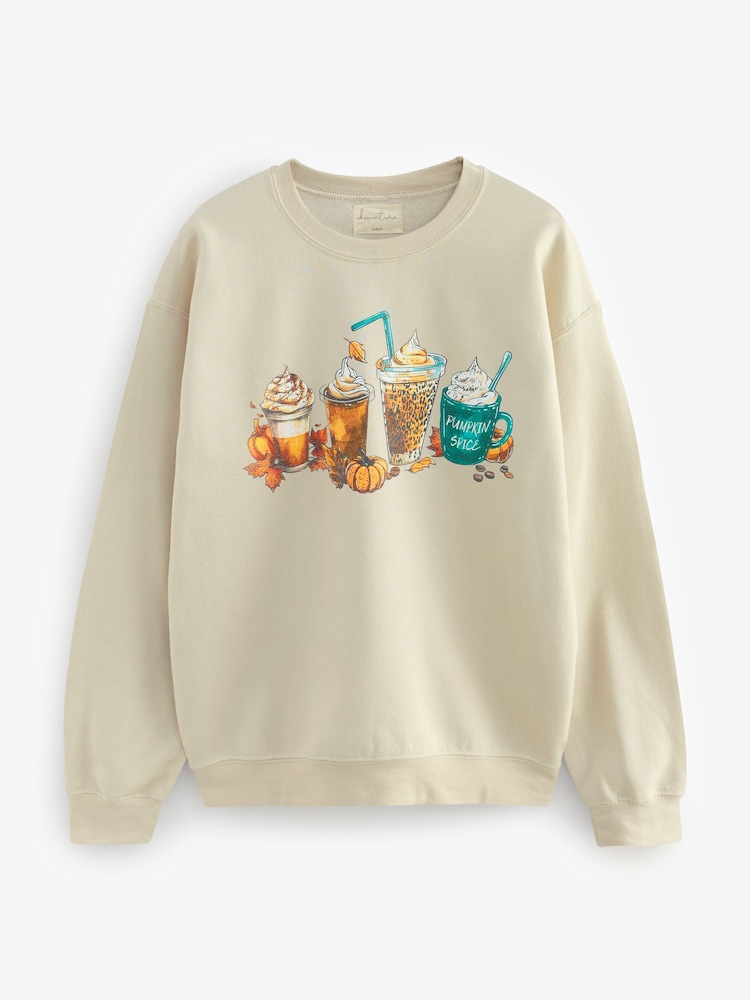 Neutral Pumpkin Latte Sweatshirt - Image 6 of 8