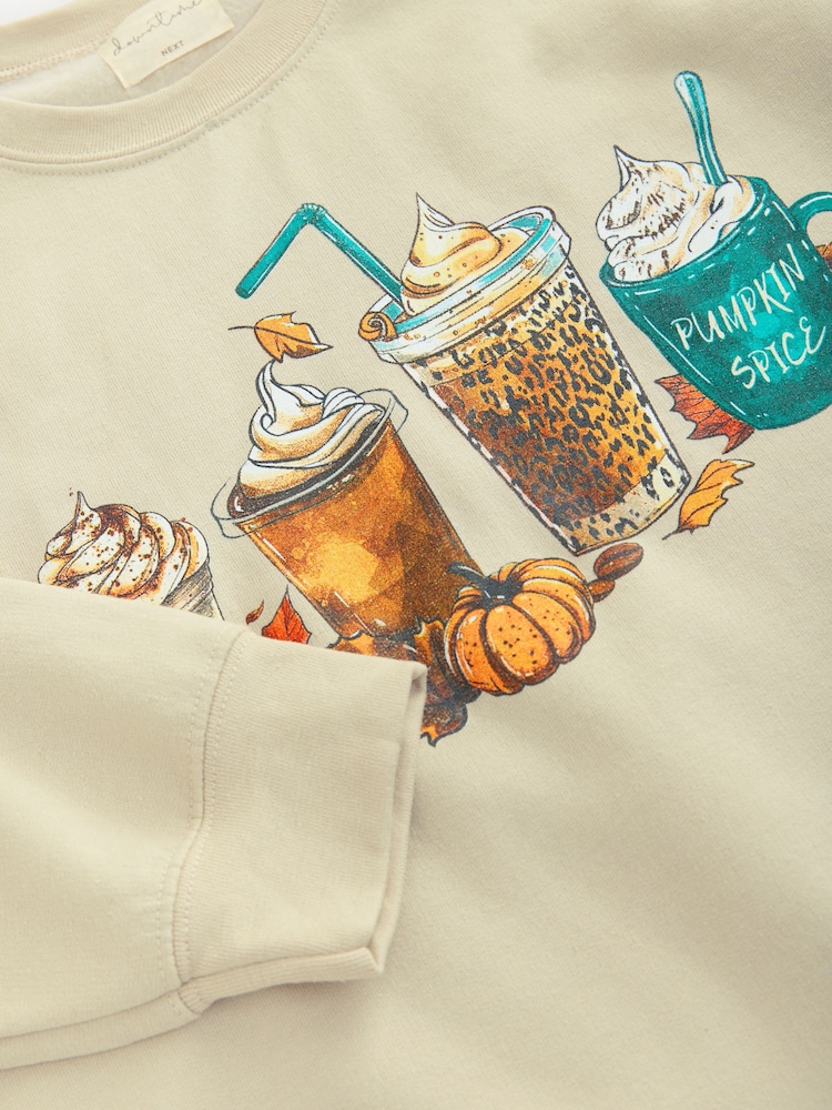 Neutral Pumpkin Latte Sweatshirt - Image 8 of 8