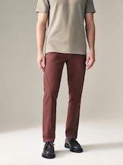 Borgoña claro - Corte slim - Chinos elásticos - Imagen 1 de 10