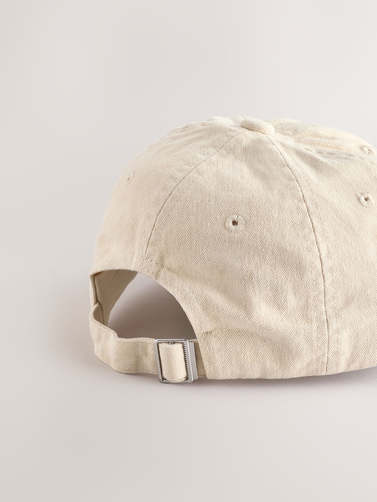 Crema - Gorra de béisbol de algodón 100 % (1-16 años) - Imagen 6 de 6