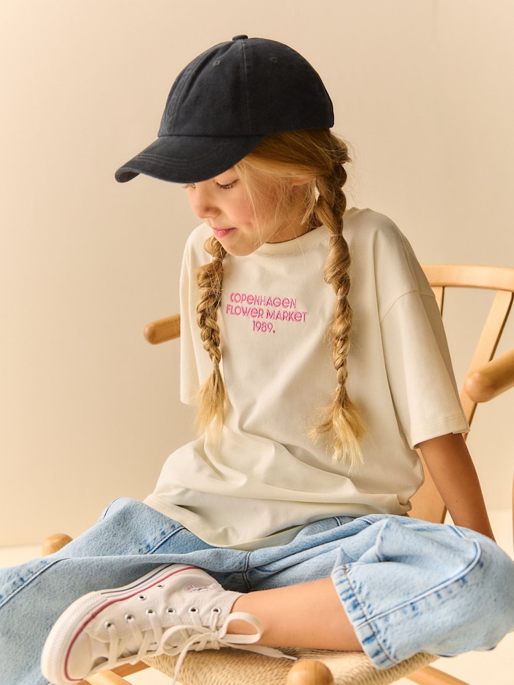 Black Baseball 100% Cotton Cap (1-16yrs) - Image 1 of 6