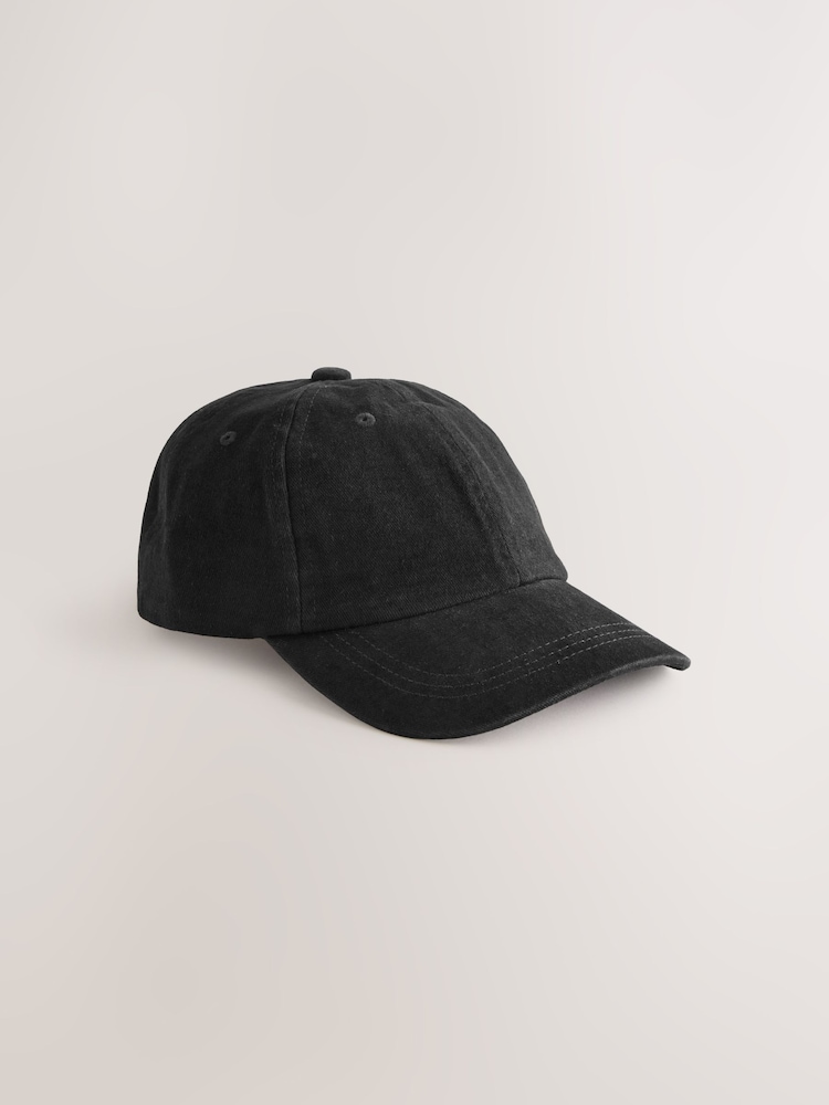 Black Baseball 100% Cotton Cap (1-16yrs) - Image 4 of 6