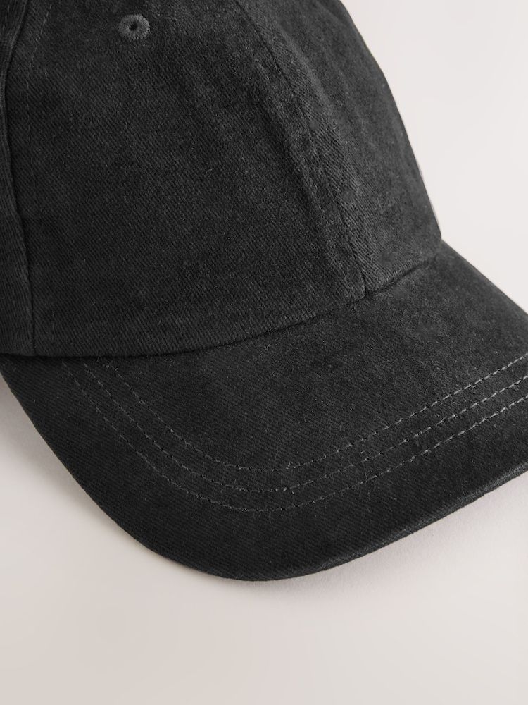 Black Baseball 100% Cotton Cap (1-16yrs) - Image 5 of 6