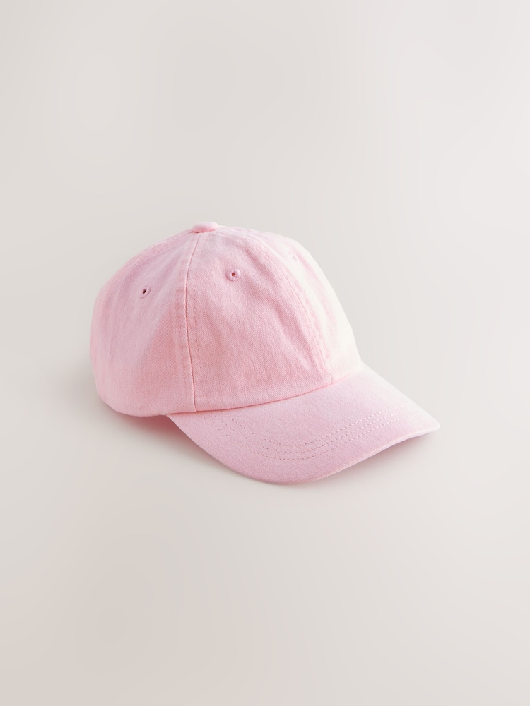 Pink Baseball 100% Cotton Cap (1-16yrs) - Image 1 of 3