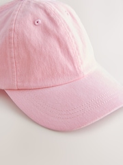 Pink Baseball 100% Cotton Cap (1-16yrs) - Image 2 of 3