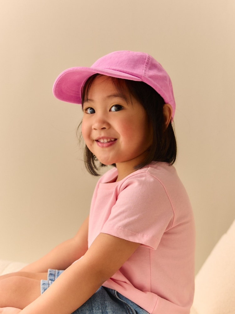 Bright Pink Baseball 100% Cotton Cap (1-16yrs) - Image 2 of 5