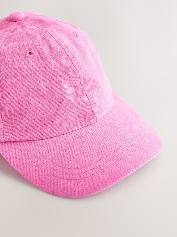 Bright Pink Baseball 100% Cotton Cap (1-16yrs) - Image 4 of 5