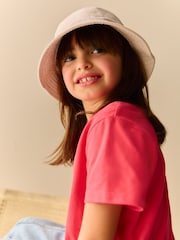 Cream 100% Cotton Bucket Hat (3mths-16yrs) - Image 1 of 4