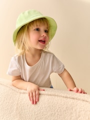 Green 100% Cotton Bucket Hat (3mths-16yrs) - Image 2 of 4