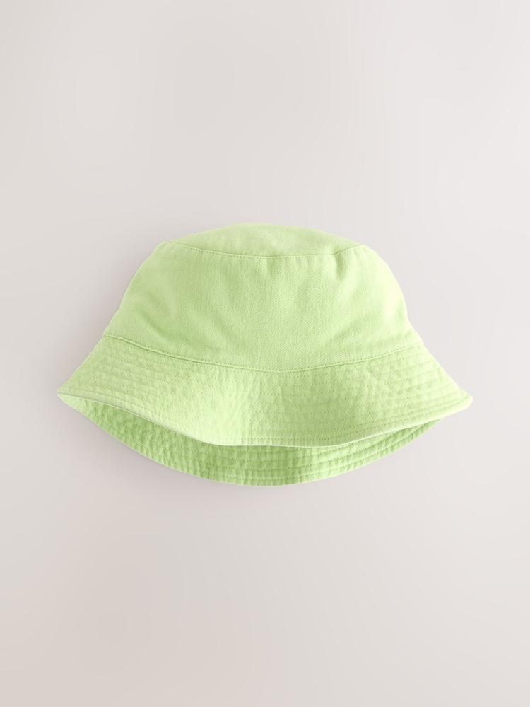 Green 100% Cotton Bucket Hat (3mths-16yrs) - Image 3 of 4