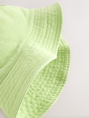 Green 100% Cotton Bucket Hat (3mths-16yrs) - Image 4 of 4