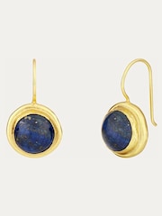 Ottoman Hands Gold Noa Lapis Drop Earrings - Image 1 of 3