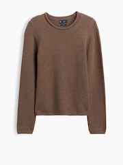 Marrone - Gap Cotton Rolled Neck Jumper - Immagine 1 di 1