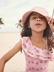 Pink 100% Cotton Bucket Hat (3mths-16yrs) - Image 3 of 6