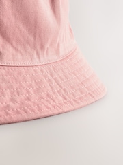 Pink 100% Cotton Bucket Hat (3mths-16yrs) - Image 6 of 6