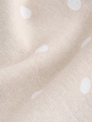 Stone All-Over Print Spot Linen Sleeveless Dress - Image 2 of 3