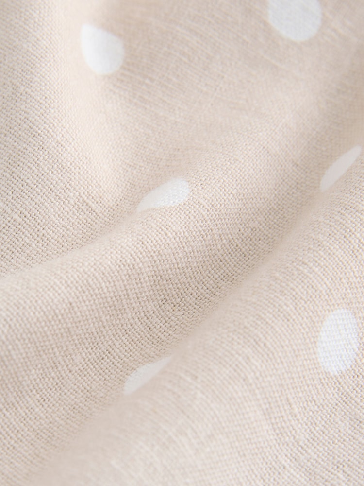 Stone All-Over Print Spot Linen Sleeveless Dress - Image 2 of 3