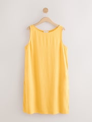 Yellow Linen Sleeveless Dress - Image 1 of 1