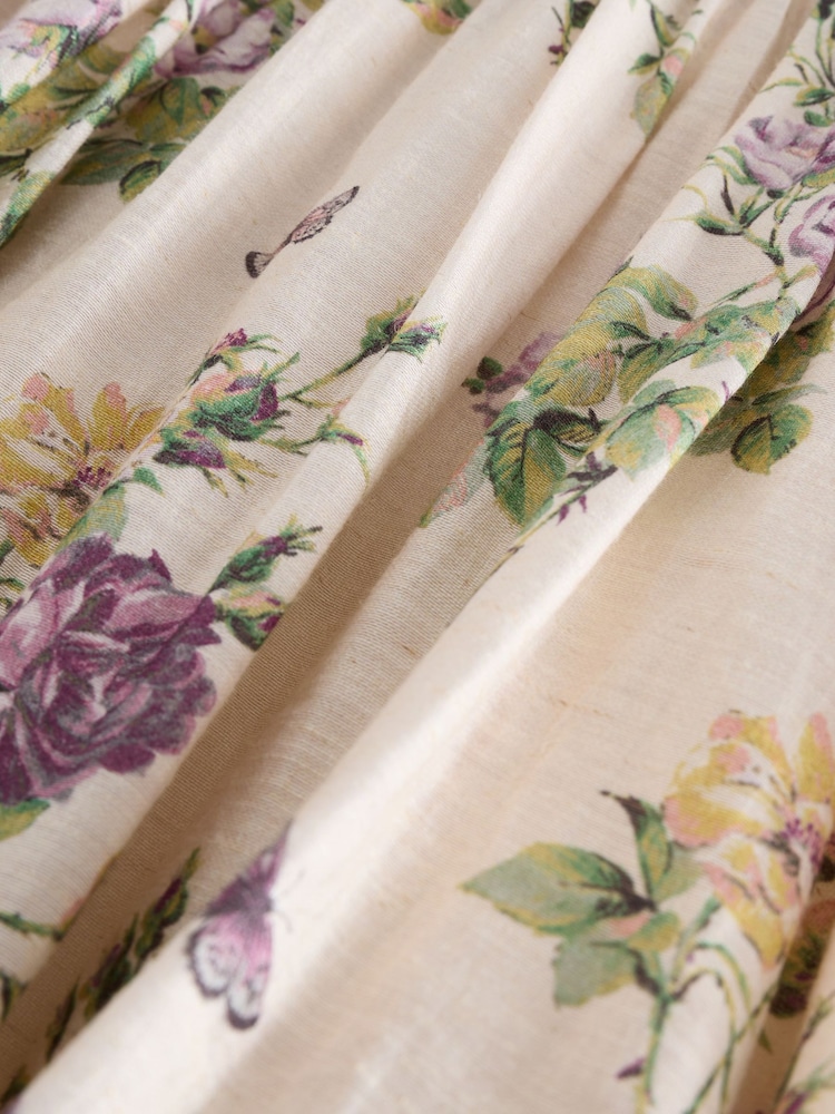 Laura Ashley Cream Floral Bubble Hem Dress - Image 10 of 11