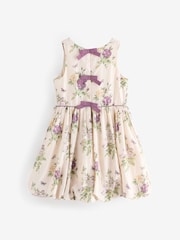 Laura Ashley Cream Floral Bubble Hem Dress - Image 7 of 11
