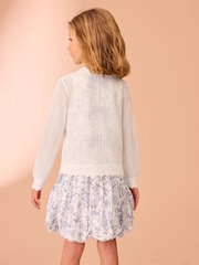 Laura Ashley Ecru White Knit Cardigan - Image 5 of 5
