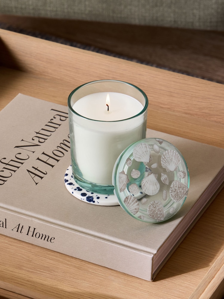 Blue Coastal Sea Salt and Citrus Jar Scented Candle - Image 1 of 4 Blue Coastal Sea Salt and Citrus Jar Scented Candle - Image 1 of 4